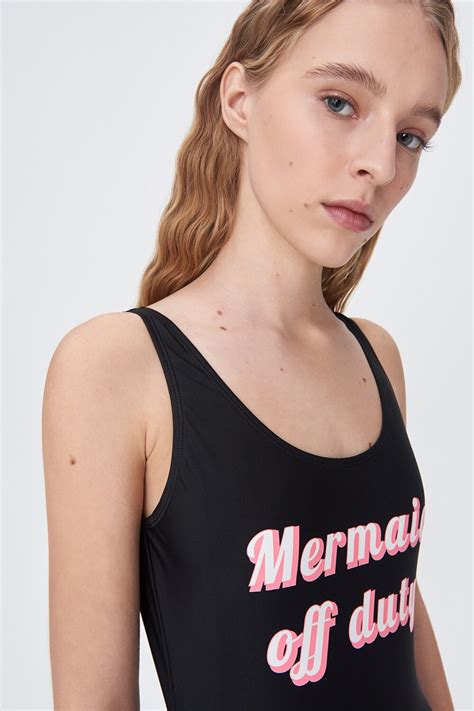 Дамски цял бански JUP LPP Mermaid off duty XS975 99X XS 5 12 Черен XS