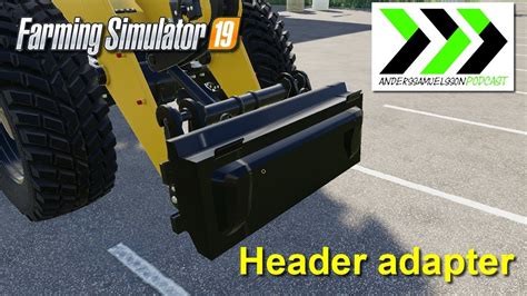 Fs19 Header Adapter Youtube