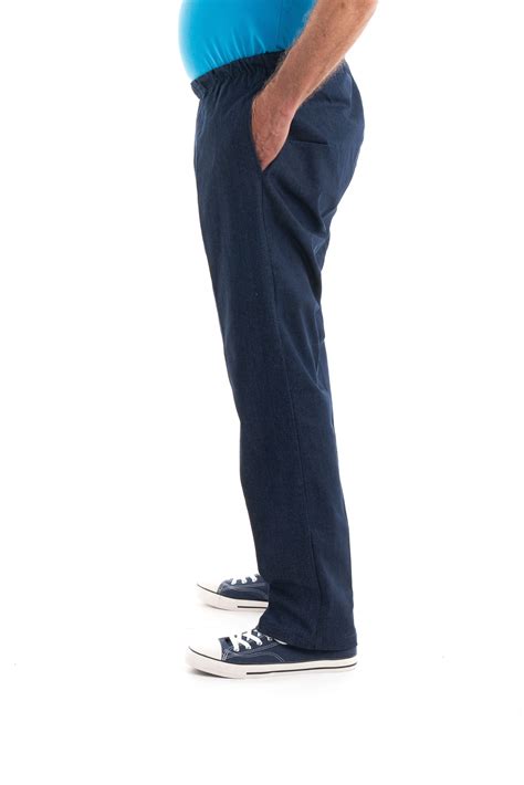 Mens Elastic Waist Pull On Stretch Jeans Adaptawear