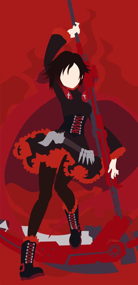 Anime Rwby Ruby Rose Rwby X Phone Hd Wallpaper