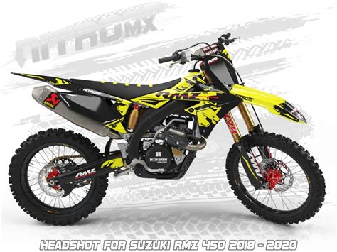 NitroMX Graphics Kit For SUZUKI RMZ 450 2018 2019 2020 Motocross Decals