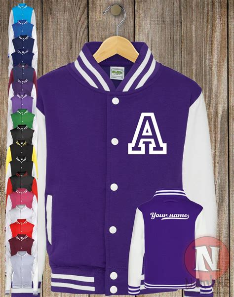 Custom Kids Varsity Jacket For Sports And After School Clubs Name Or