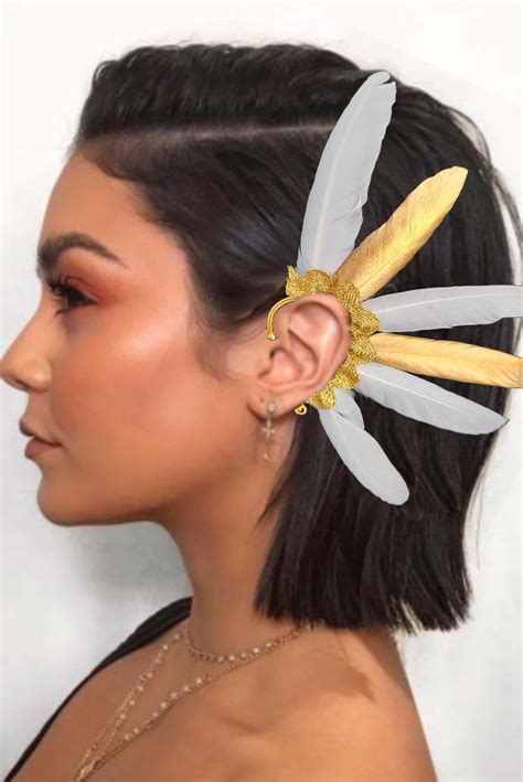 Brinco Ear Cuff Penas Elo Produtos Especiais