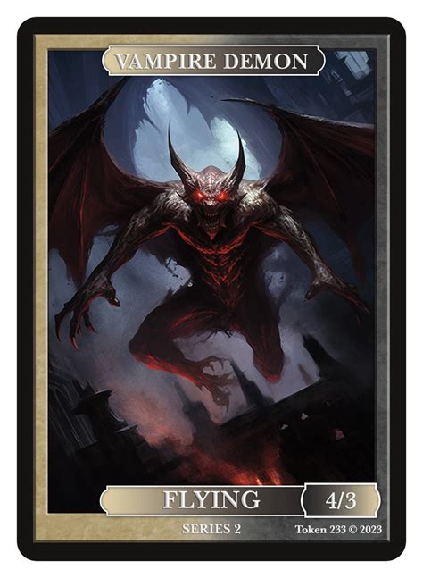 Vampire Demon Token Series 2 of Givememana's Tokens Magic the Gathering ...