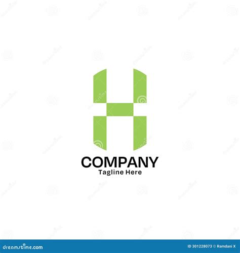 Letter H Company Logo Design Template Stock Illustration Illustration