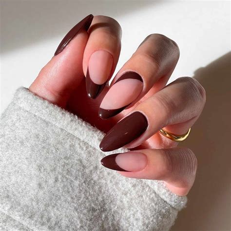 36 Brown French Tip Manicures Perfect for Fall