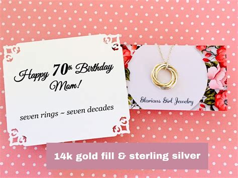 Th Birthday Gift For Mom Rings For Decades Th Gift For Etsy