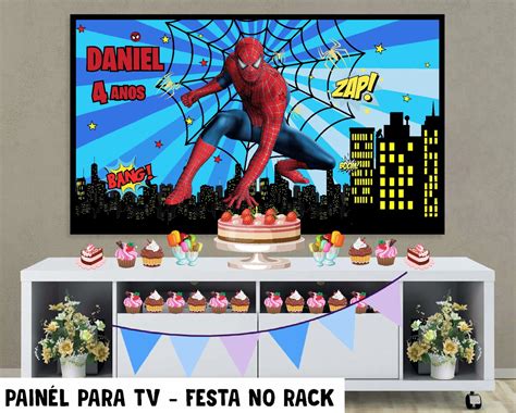 Painel Homem Aranha Festa No Rack Elo7 Produtos Especiais