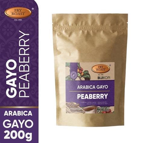 Jual Kopi Arabika Gayo Lanang Peaberry Gram Biji Dan Bubuk Shopee