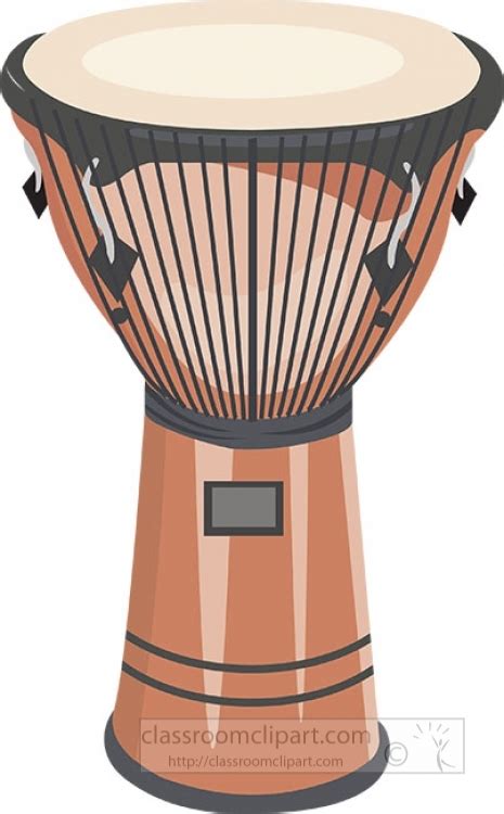 Africa Clipart African Djembe Drum Vector Clipart Image