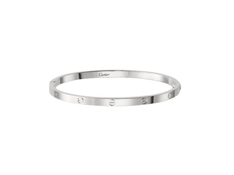 Sasom เครื่องประดับ Cartier Love Bracelet Small Model In 18k White