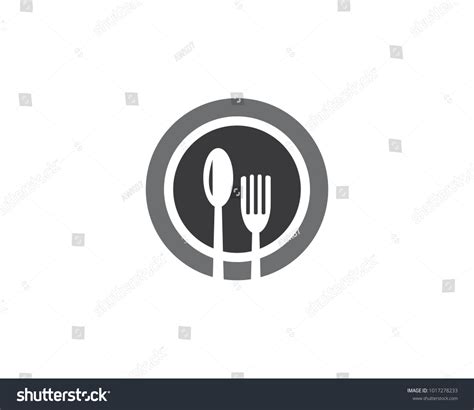 Fork Plate Food Logo Template Vector Stock Vector (Royalty Free) 1017278233 | Shutterstock