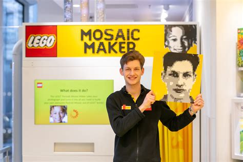 Le Lego Mosaic Maker Débarque Au Lego Store Des Halles Hellobricks