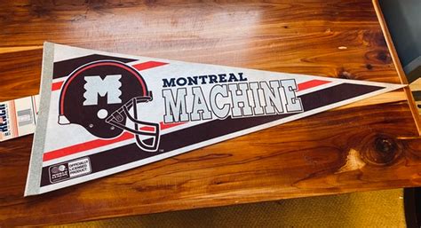 Montreal Machine Wlaf Vintage Team Pennant New