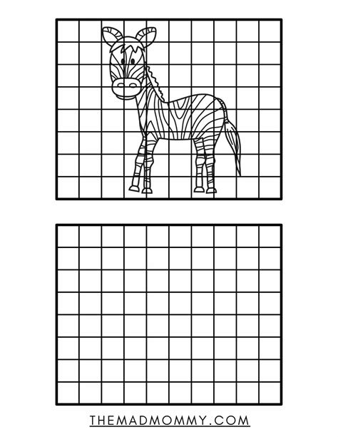 Grid Drawing Puzzles Printable