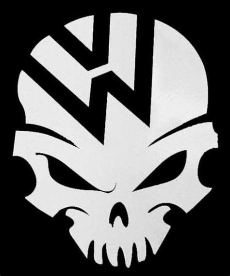 Vw Skull Logo Stencil