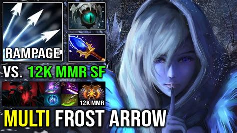 Epic Rampage Hard Carry Drow Ranger Vs K Mmr Shadow Fiend With Max