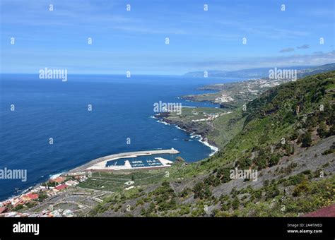 Distant view of Garachico and the coast 2 Stock Photo - Alamy