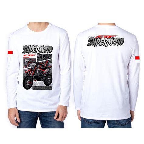 Jual Kaos Crf Supermoto Terbaru Bahan Katun Combed Produk Original Awg