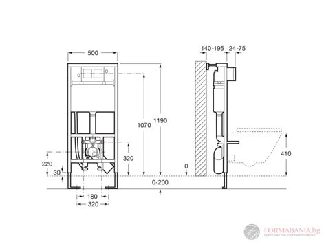 Concealed Systems Roca A890090800 In Wall Built In Structure With