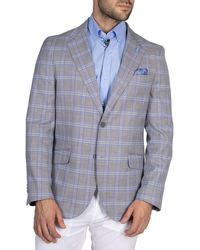 Tailorbyrd Heritage Plaid Windowpane Sport Coat In Pink For Men Lyst