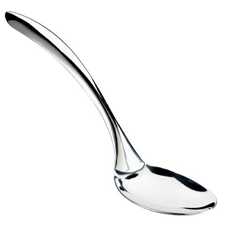 Browne Foodservice 573173 Eclipse 18 8 S S 13 Solid Serving Spoon