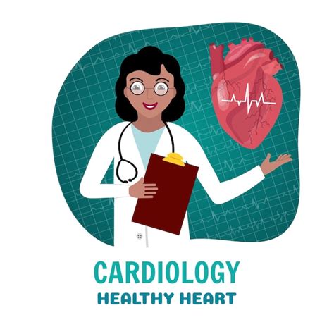 Premium Vector Doctor Cardiologist With Heart Concept In Vector