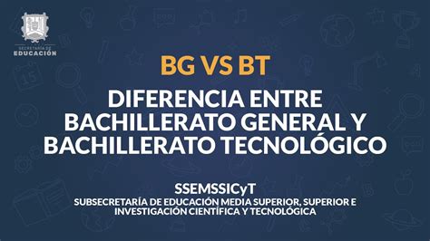 Diferencia Entre Bachillerato Tecnol Gico Y General Gu A Completa Para