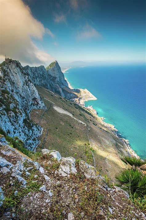 View Of The Gibraltar Rock From The Upper Rock Photograph By Lukasz Janyst Fine Art America