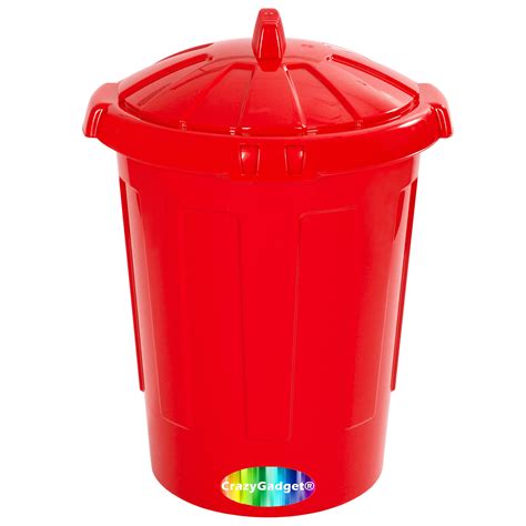 Buy Crazygadget® 80 Litre 80l Extra Large Colour Plastic Dustbin