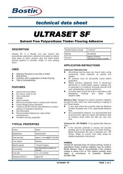 ULTRASET SF Bostik Hong Kong Limited