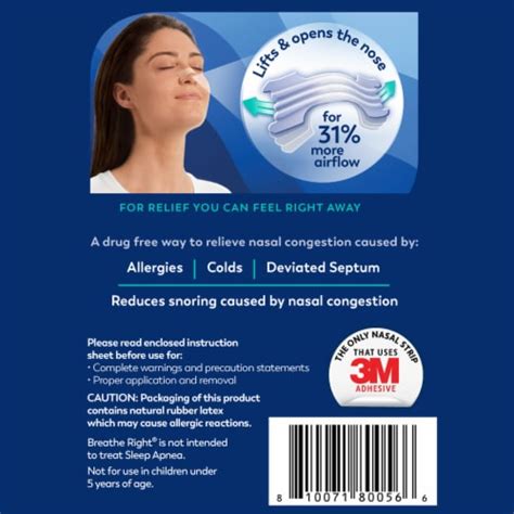 Breathe Right Extra Strength Clear Nasal Strips Ct Frys Food Stores