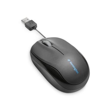 Kensington Mouse, Corded, Optical, Black K72339USA | Zoro