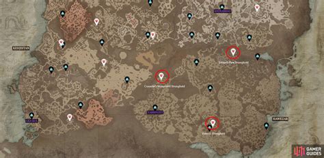 All Hawezar Stronghold Locations In Diablo Hawezar Strongholds