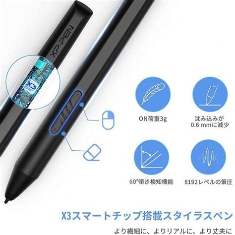 Xp Pen 液タブ Artist 12セカンド X3スマートチップ搭載 スタイラスペン 液晶ペンタブレット 12インチ フルラミネーション