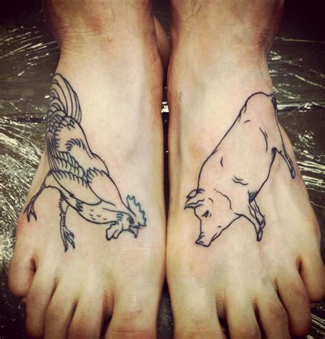 The Art Of Cory Mendenhall Pig Tattoo Rooster Tattoo Black Ink Tattoos