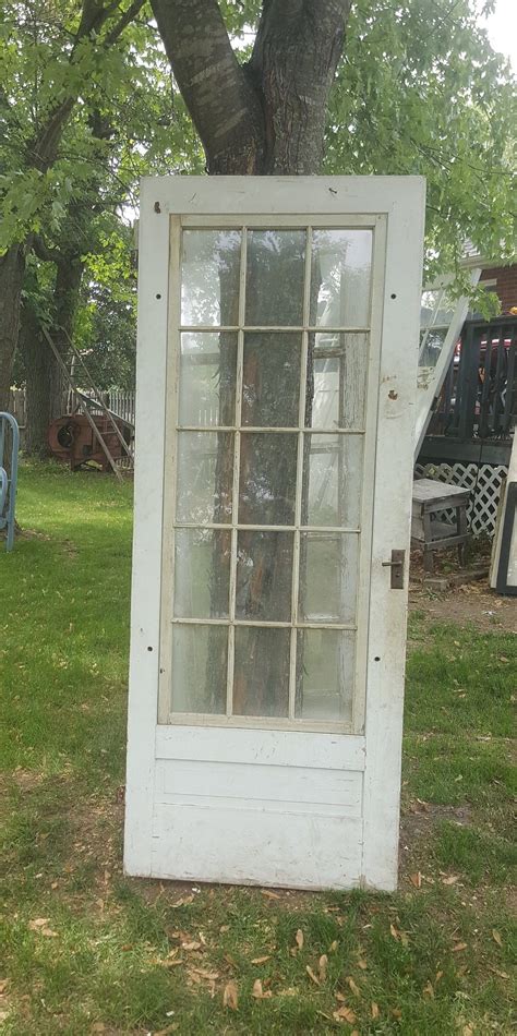 Antique Wood Screen Door, Exterior Screen Door, Building Supply