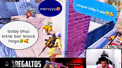 Regaltos Conqueror Lobby Goldy Bhai Knock Reaction YouTube