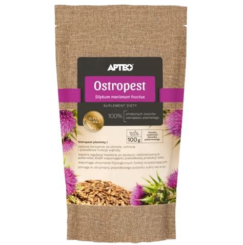 Ostropest Apteo Plamisty Mielony 100 G 13307881696 Allegro Pl