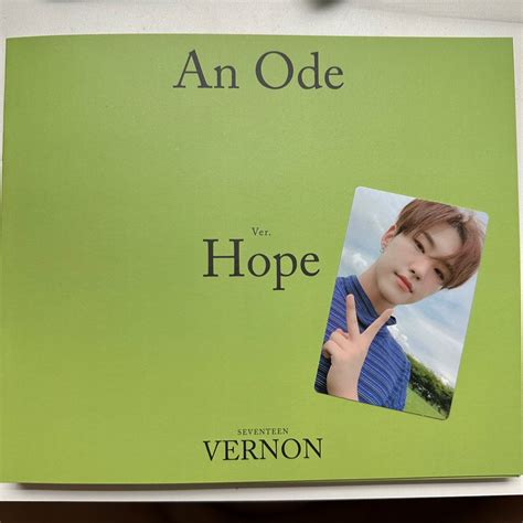 放換 Seventeen An Ode Hope Ver Photobook And 小卡 Vernon Hoshi 圓佑 珉奎 興趣及