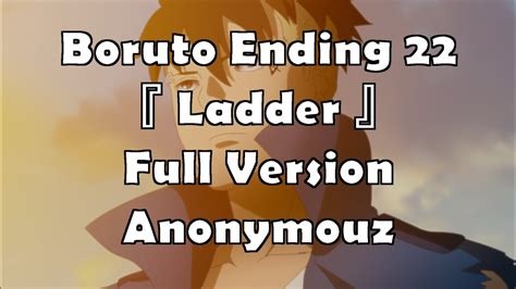 Boruto Ending 22 Full Lyrics Ladder Anonymouz CC YouTube