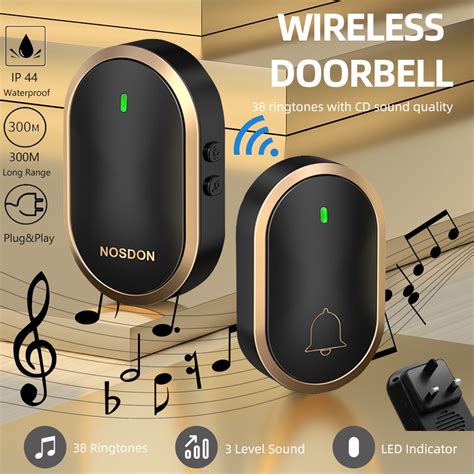 Malaysia Pin Plugwireless Doorbell Smart Door Bell Chime Db