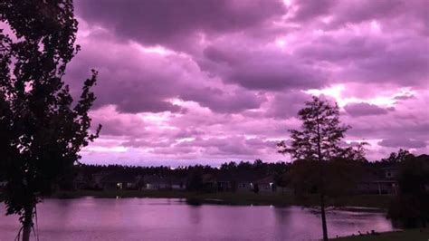 Timelapse Florida Sky Turns Purple After Hurricane Dorian Tv