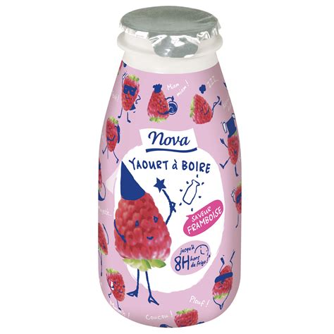 YAOURT À BOIRE SAVEUR FRAMBOISE 100g Andros FoodService