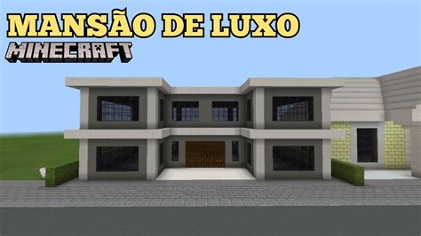 Construindo uma mansão de luxo no minecraft YouTube