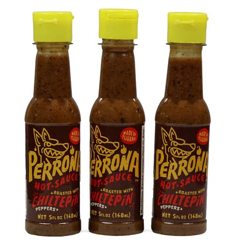 La Perrona Roasted Chiltepin Hot Sauce 5 Ounce Bottle Tatemada Chiltepin Salsa Picante Extra