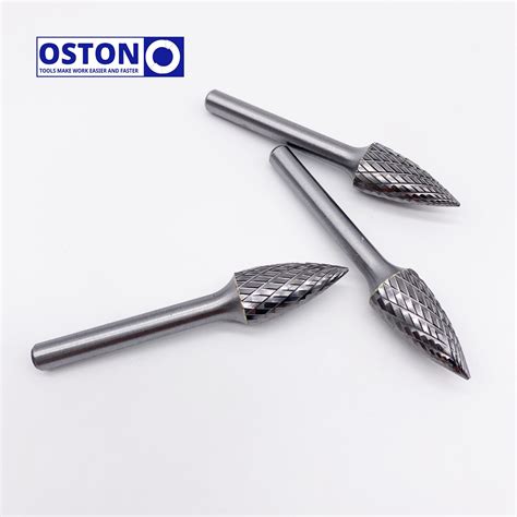 Inch Mm Shank G Type Pointed Tree Shape Double Cut Tungsten