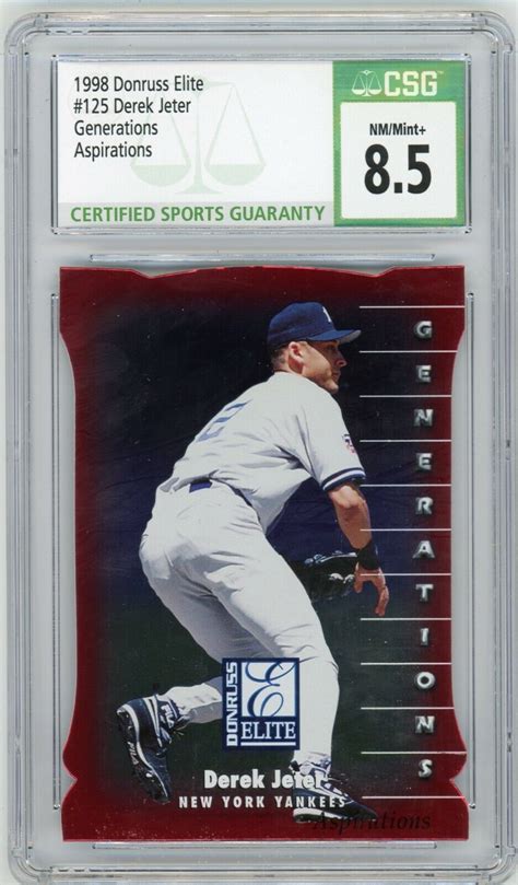 1998 Donruss Elite Aspirations 125 Derek Jeter 750 For Sale Online