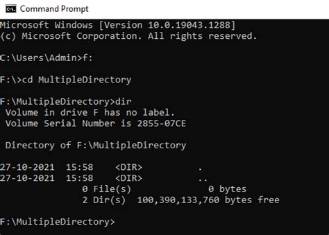 Create Multiple Directory Using Command Prompt In Windows