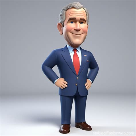 George W. Bush Full Body Portrait | Stable Diffusion Online